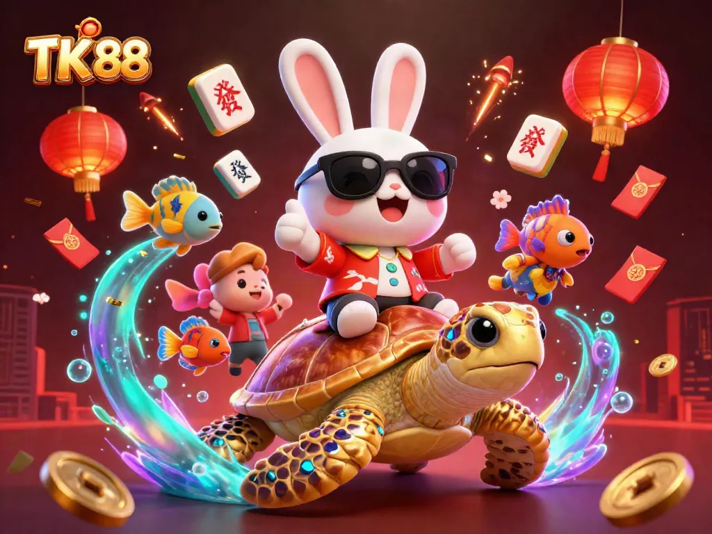 Enjoy thrilling gaming adventures at TK 88, featuring vibrant characters and exciting casino elements.
