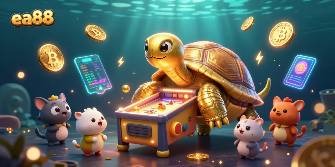 Win big with ea88 as a golden tortoise pinball machine entertains eager players.