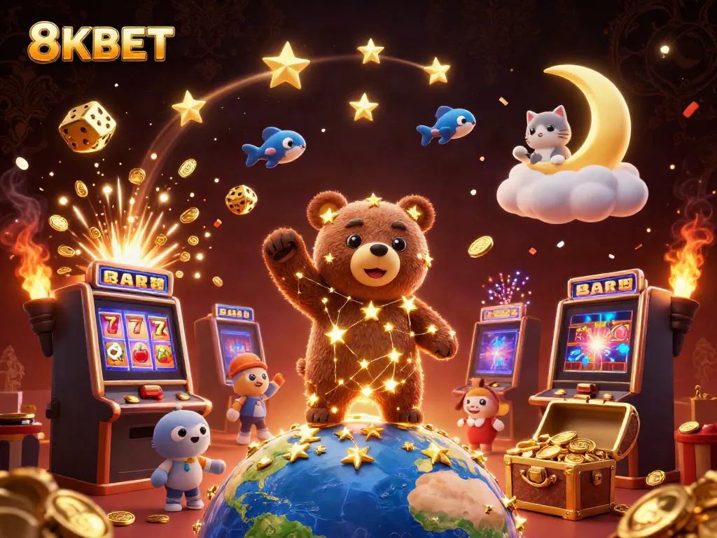 Join the excitement at 8KBET with a vibrant casino atmosphere showcasing jackpots and thrilling games.