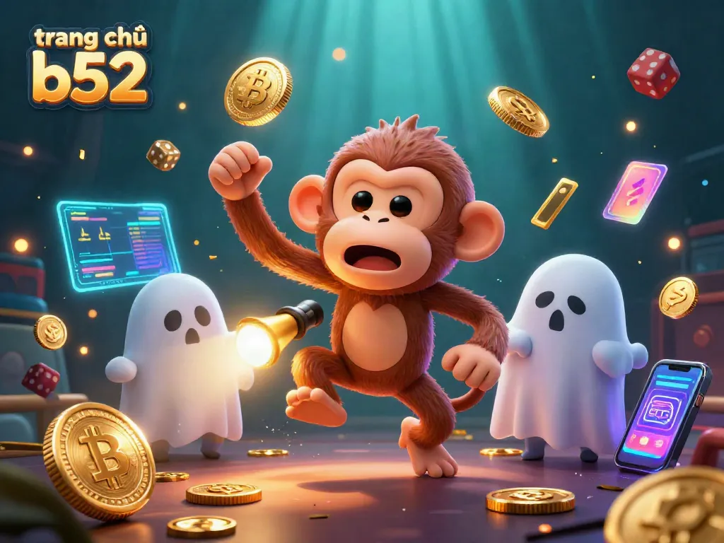 Engage with thrilling action on trang chủ b52 as a poltergeist monkey juggles gold while a puppy hunts for treasures!
