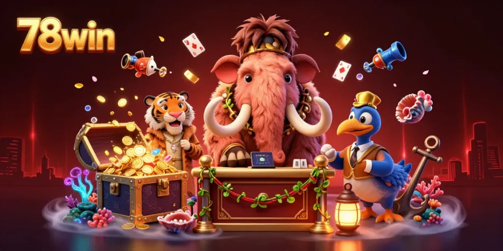 Engage with the thrilling world of 78win casino featuring vibrant characters and dynamic gaming elements.